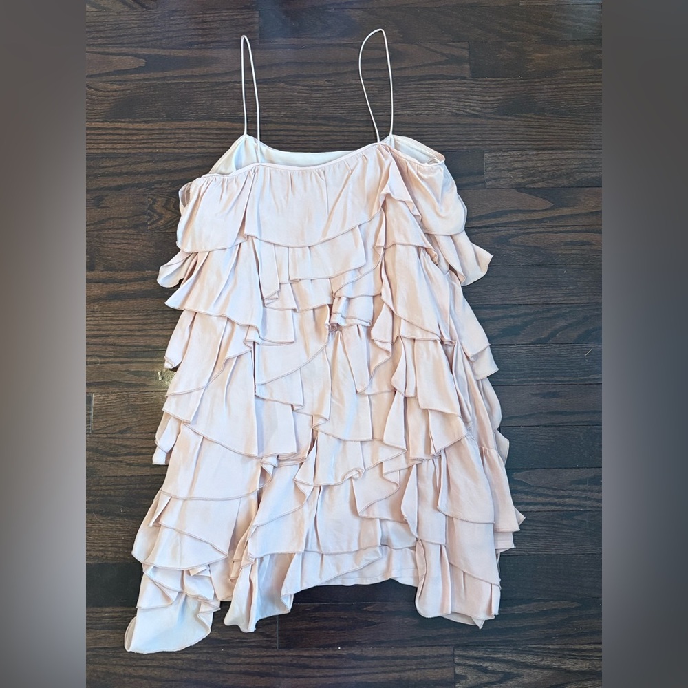 Zara Ruffled Dress in Light Pink - Picture 5 of 7
